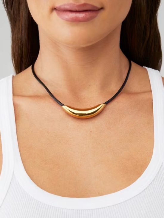 REVOLVE Jewelry - New Revolve Jenna Slider Geometric Necklace ~ Gold Plated Necklace